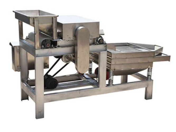 Low power consumption peanut processing machines with carbon steel grading equipment